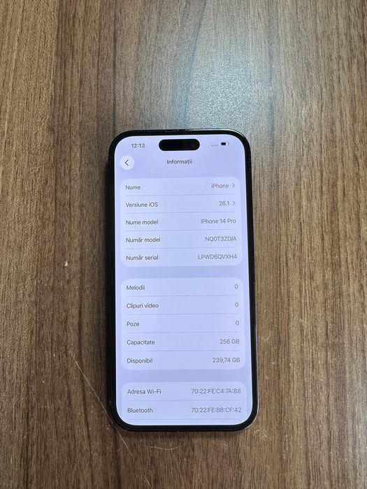 Iphone 14 pro 256 GB impecabil