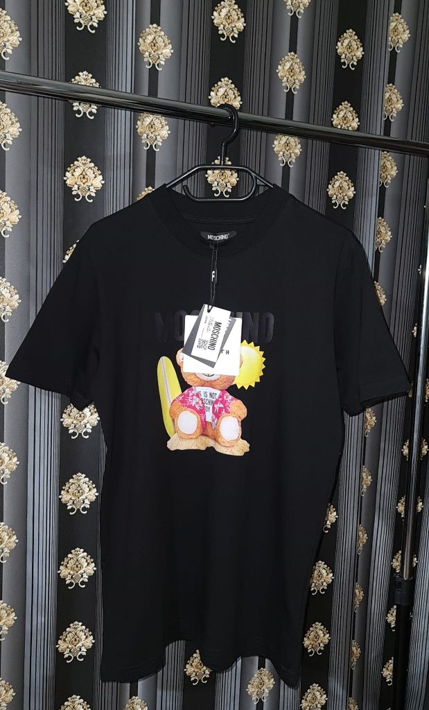 Tricou Moschino summer alb si negru