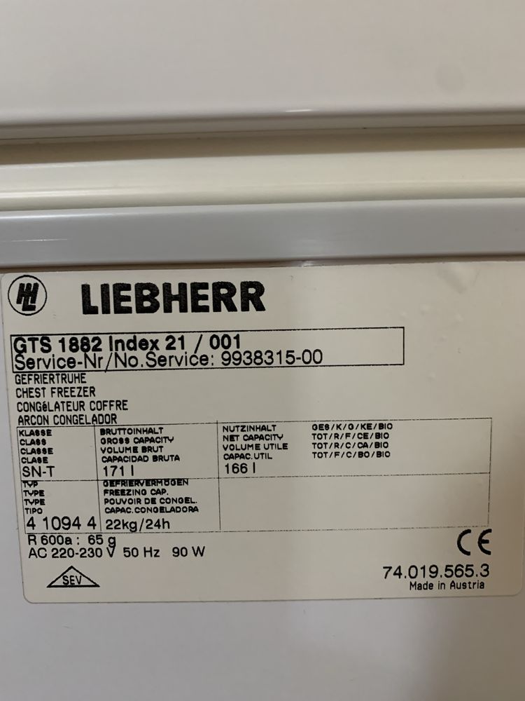 Ladă frigorifică Liebherr 166 Litri Austria