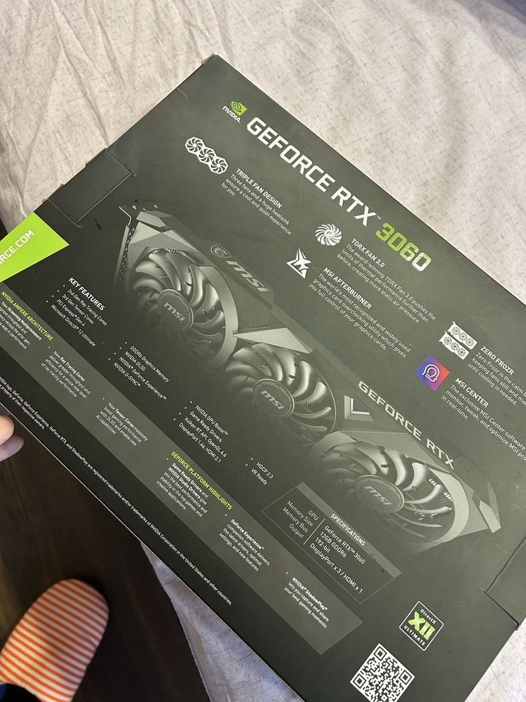 RTX 3060 MSI Ventus 3X 12GB