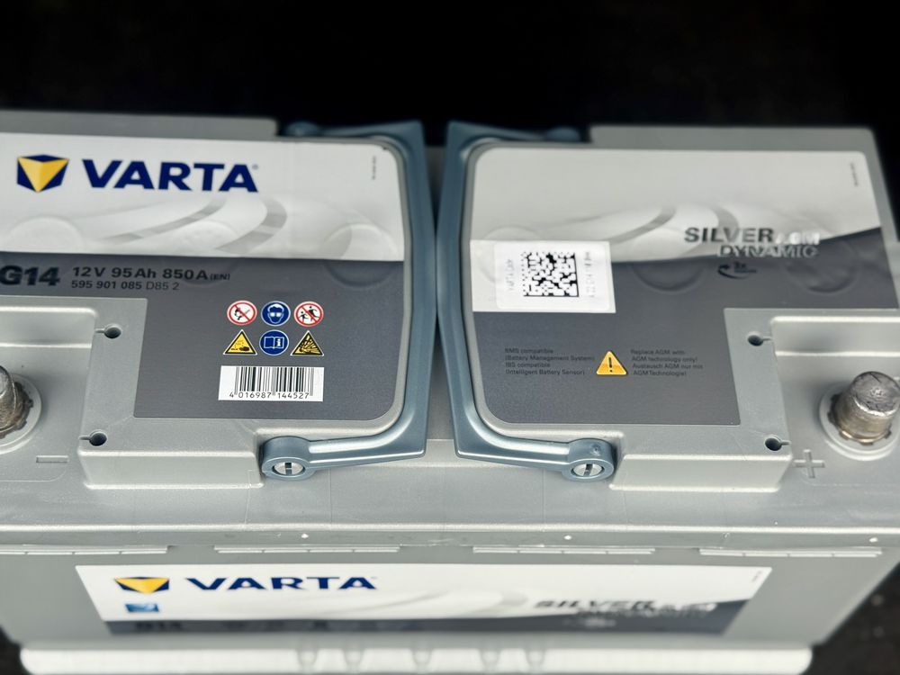 Отличен AGM акумулатор Varta Silver Dinamic 95Ah 169лв.