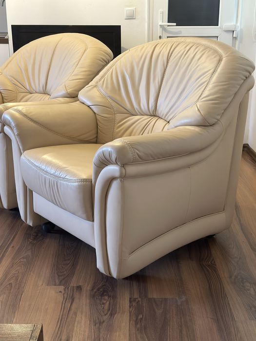 Set fotolii piele naturală