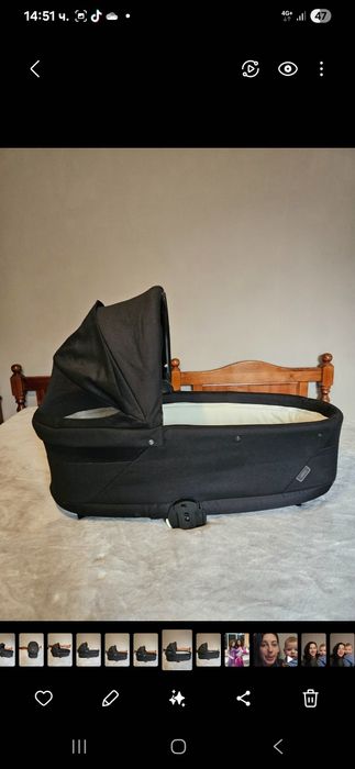 Кош Cybex Cot S Lux Moon Black