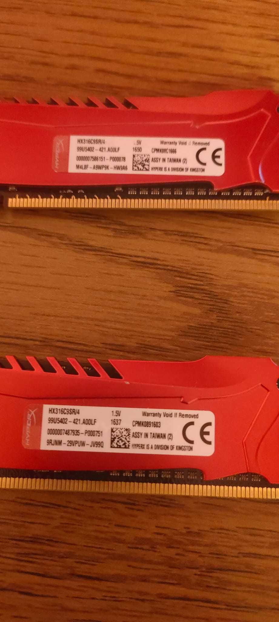 Memorie Kingston HyperX Savage 8 GB (2x4 GB) DDR3 1600 MHz HX316C9SR/4