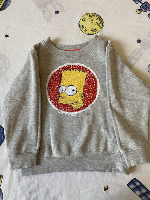 Hanorac H&M cu paiete reversibile Bart Simpson
