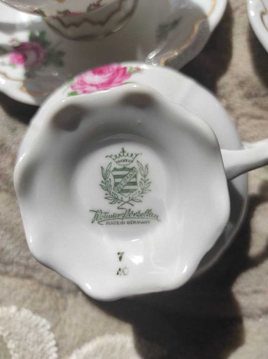 Немецкий чайный сервиз Роза 1939г ВАЙМЕР 300 $