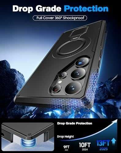 Samsung Galaxy S25 Ultra кейс MagSafe 360° стойка удароустойчив калъф