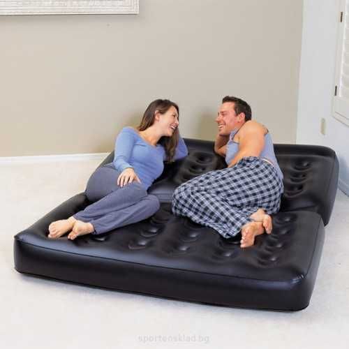Двуместен надуваем разтегателен Матрак диван 5 in 1 BESTWAY 188X152X64
