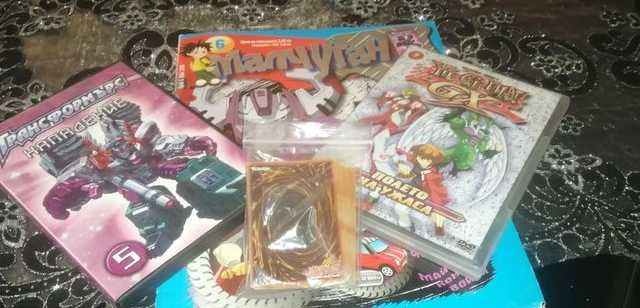 Списание Малчуган с DVD дискове на Трансформърс и карти Yu-Gi-Oh! GX