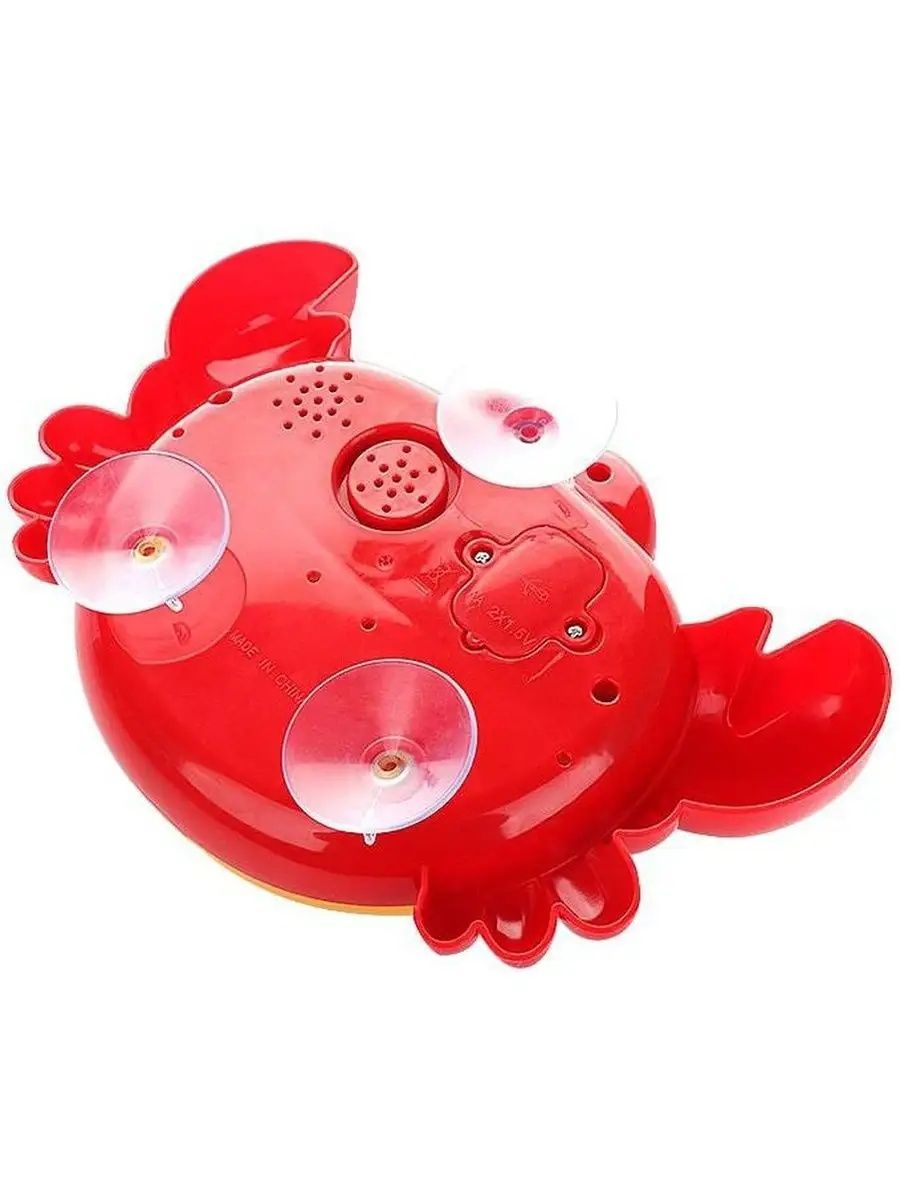 Крабик пенный генератор мыльных пузырей Музыкальная игрушка