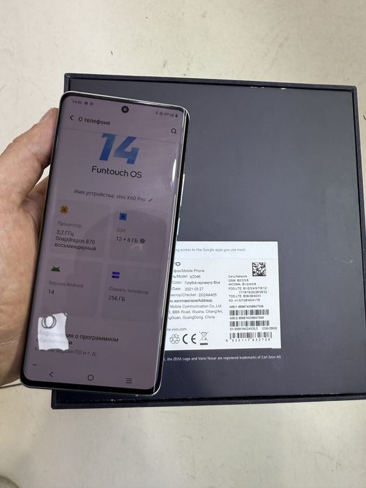 Vivi X 60 pro 12ga 256Gb