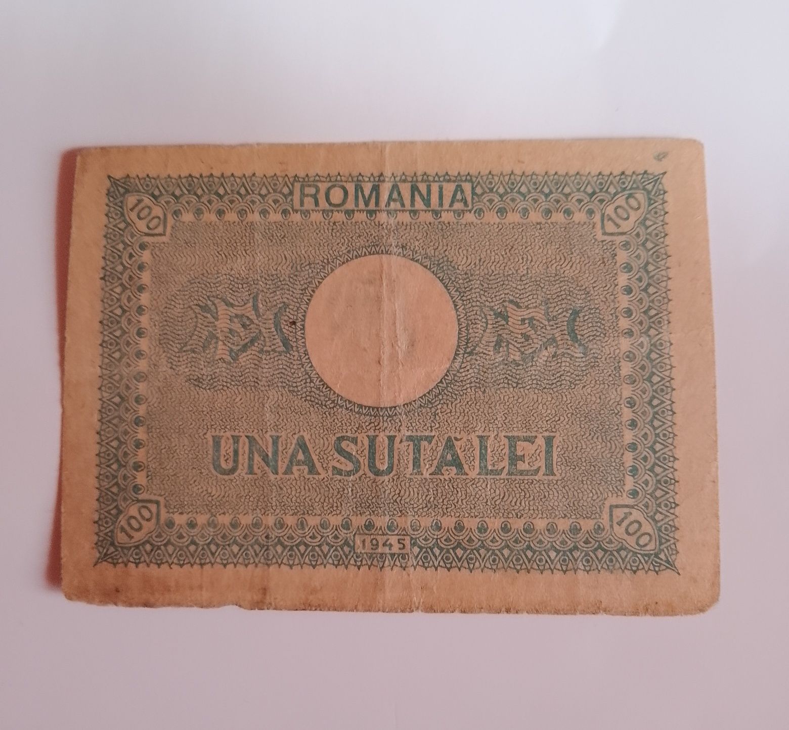 Bancnota UNA SUTĂ LEI 1945