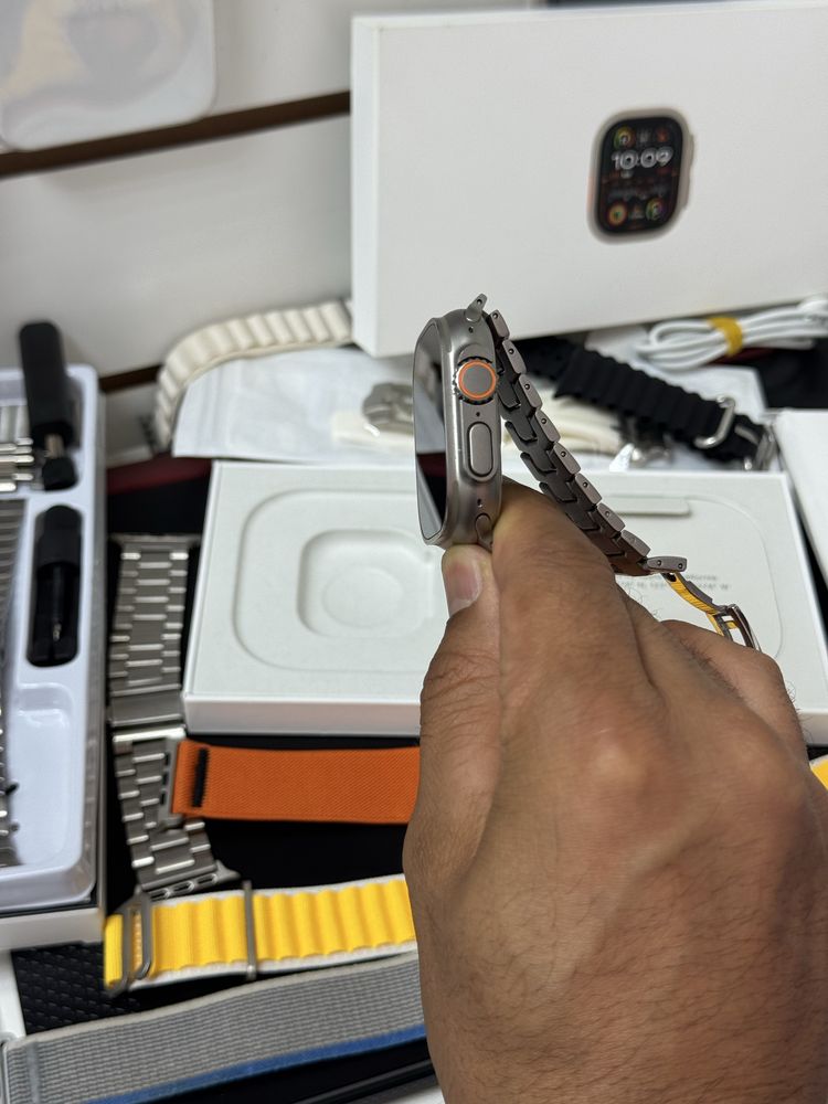  Apple Watch Ultra Gen2 titanium Olive Alpine Loop
