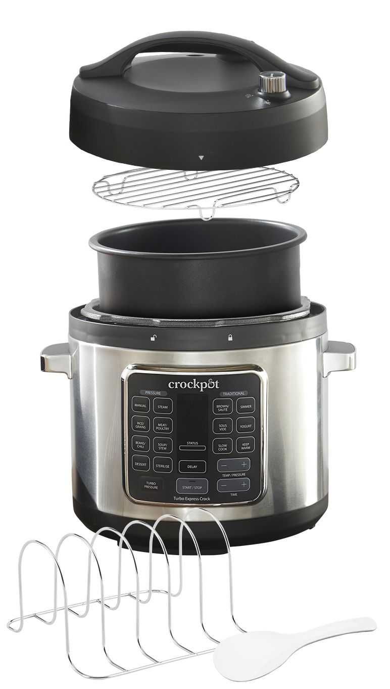 Multicooker cu gatire sub presiune Crock-Pot Turbo Express CS062X-DIM