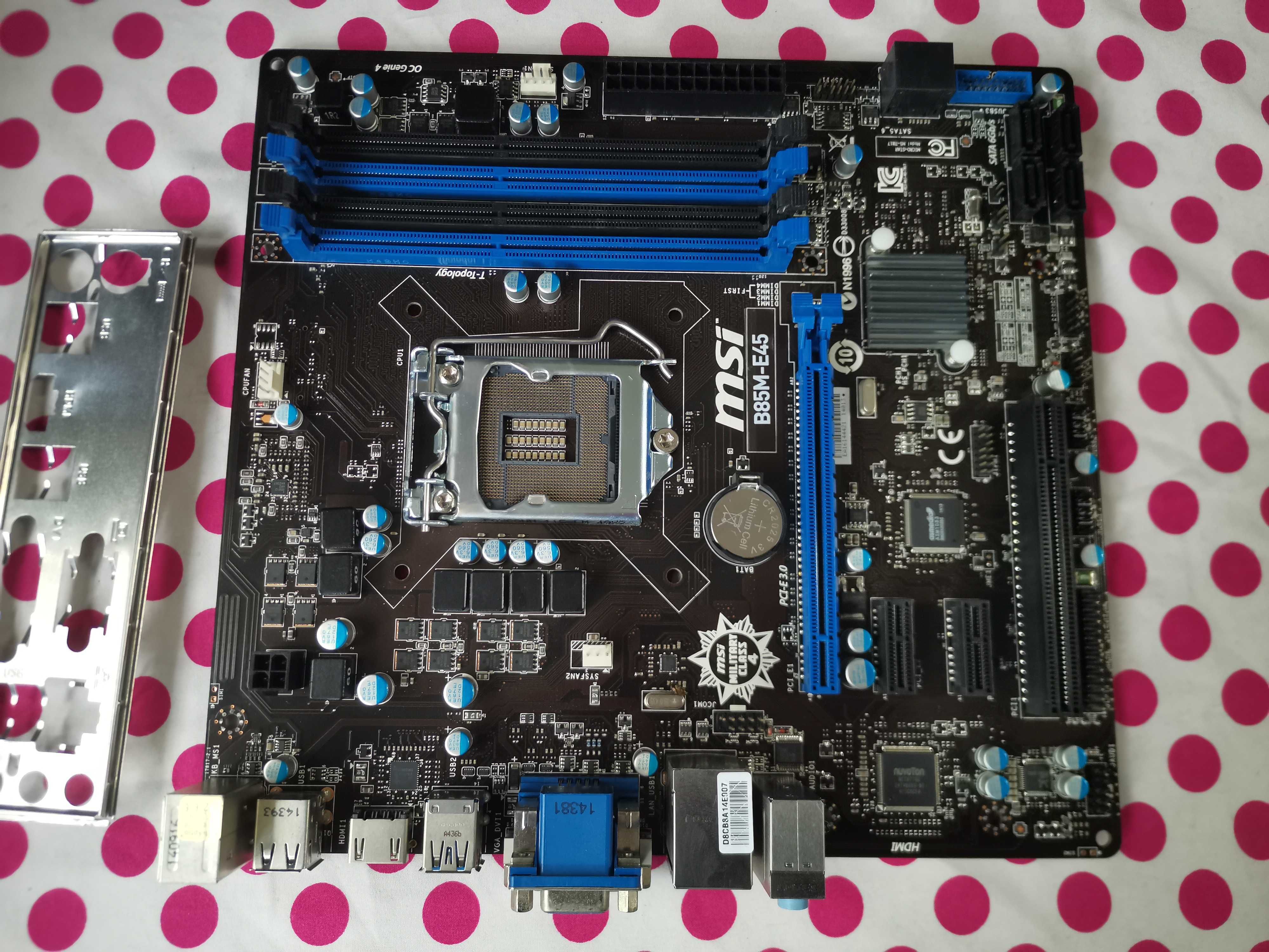 Placa de baza MSI B85M-E45 socket 1150.