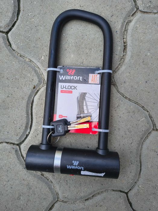 Antifurt Walfort, U-Lock, Negru, NOU pt biciclete, scutere