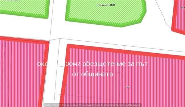кодг 61894. Имот 5500м2 до Пещерски шосе с лице 55м на Околовръстното