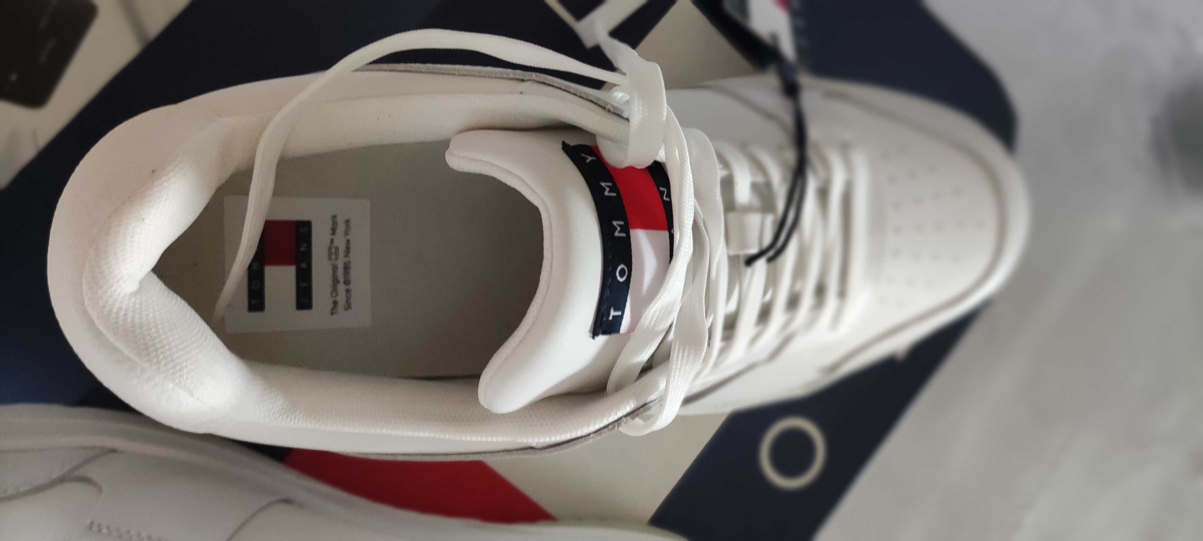 Мъжки маратонки естествена кожа Tommy Hilfiger,