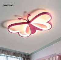 LED Пеперуда от сърца, таванна лампа с дистанционно