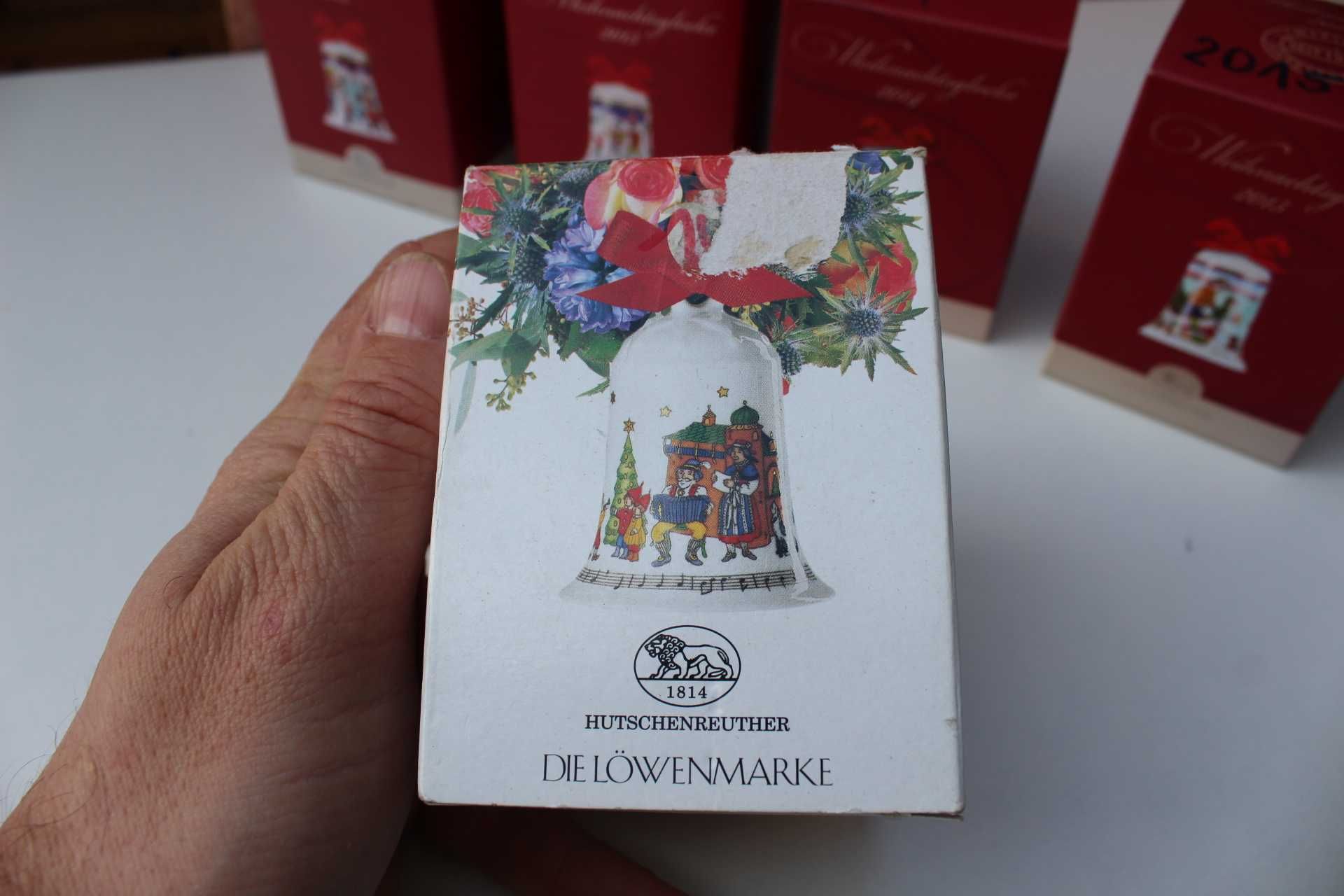 Set 7 clopotei si globuri portelan colectie HUTSCHENREUTHER 1997-2017