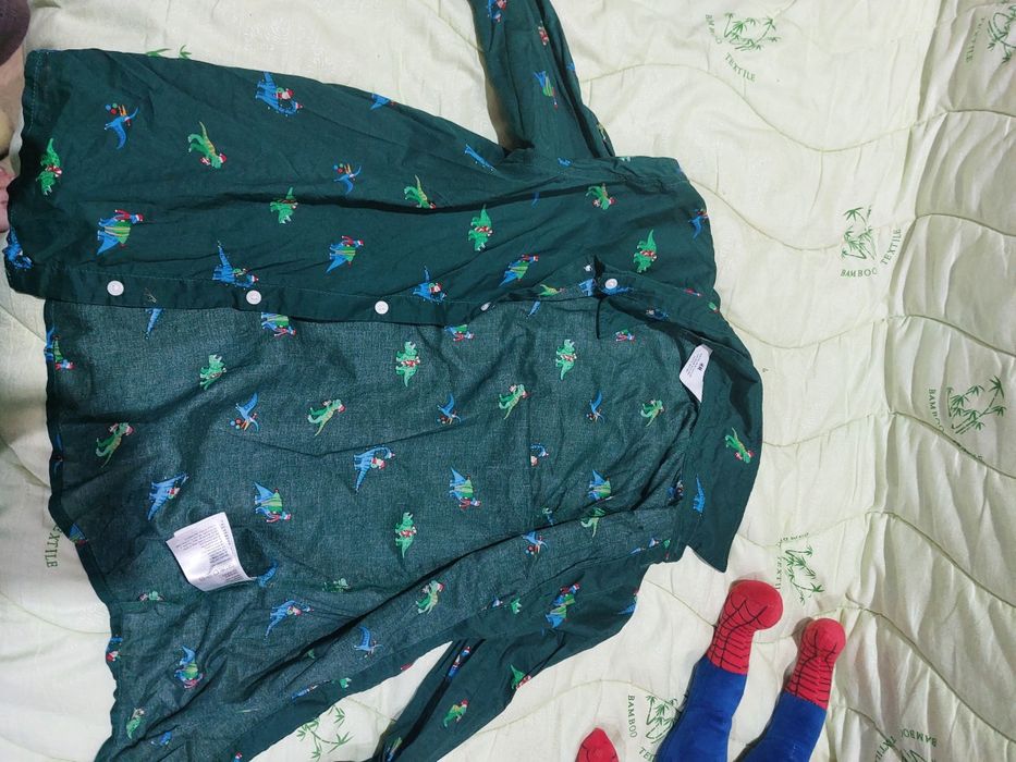 Детская рубашка новогодняя