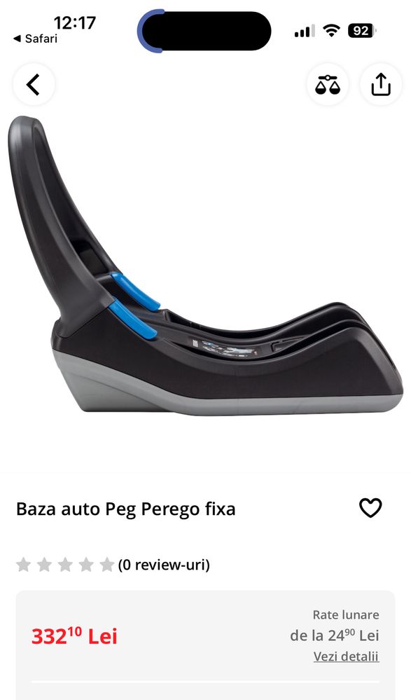 Scaun auto Peg Perego+ isofix