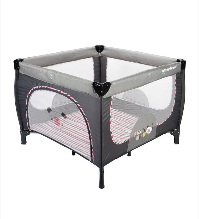 Tarc bebe de joaca Wunderkid Play, Gri/Roz