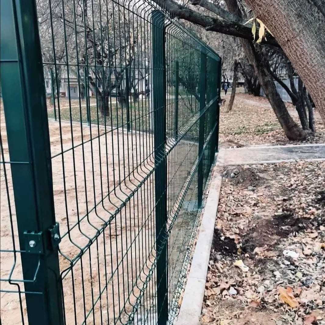 3д забор ( 3д сетка, забор ограждение) ворота, калитка. Доставка по РК
