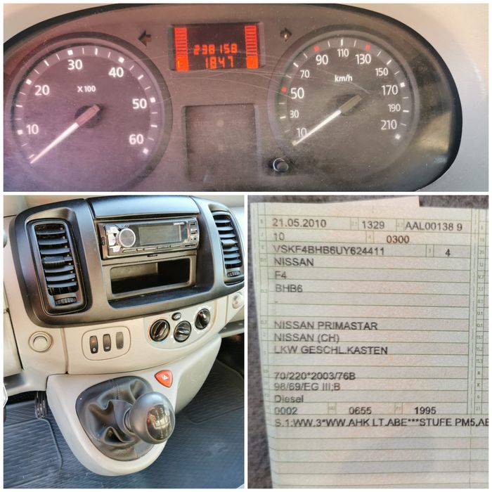 05/2010 Nissan Primastar Vivaro Trafic - L2H1 Lung - 2.0D 115CP