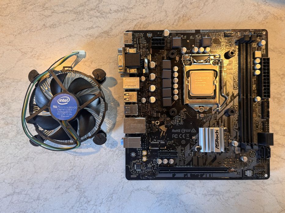 Процесор Intel i5-10400f + дъно