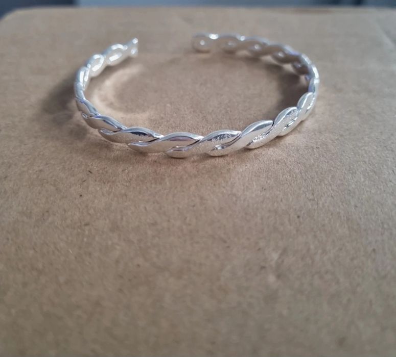 Bratara fixa  argint 925 model impletit