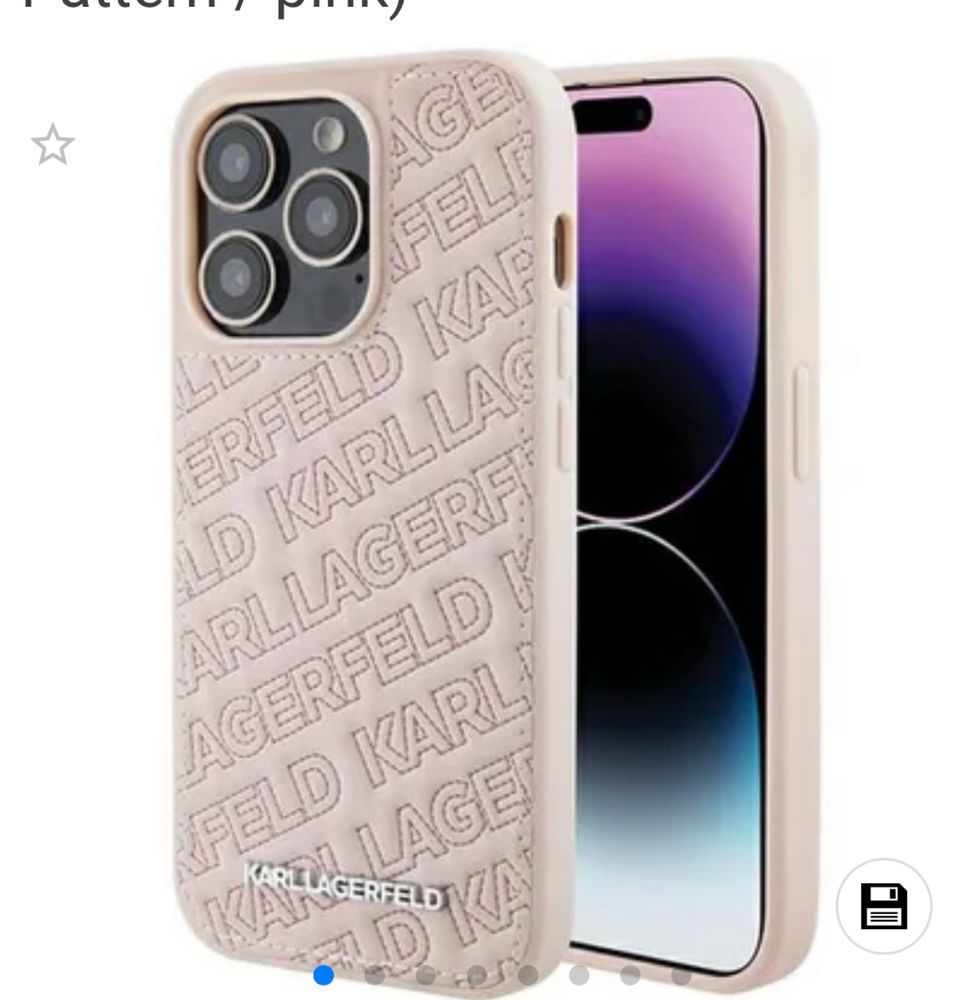 Huse originale Karl Lagerfeld DKNY  iPhone 15 Pro Max