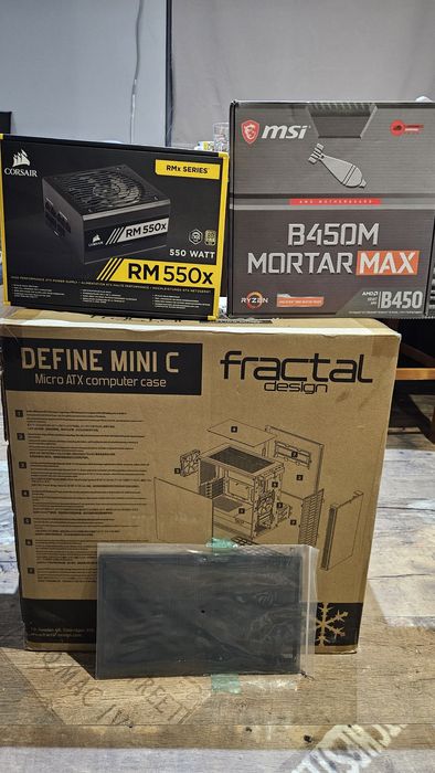 R5 5600/b450m mortar max/16gb ram/gtx 1070/RM550x/ssd 240 new/fractal