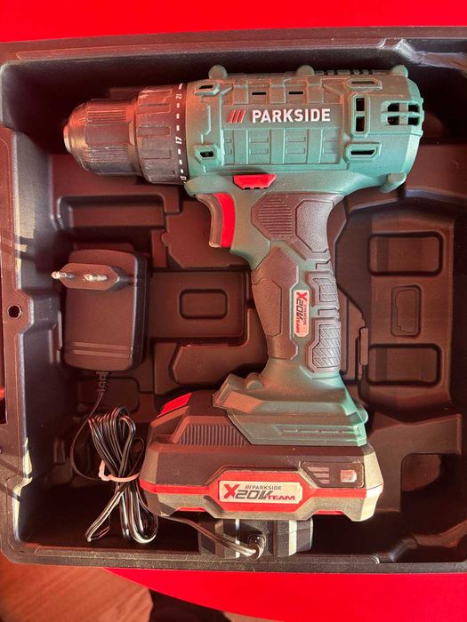 PARKSIDE акумулаторна бормашина с батерия и зарядно