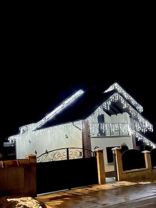 Instalatie Turturi FLASH REAL 23.5m FIR GROS 4 culori interconectabile