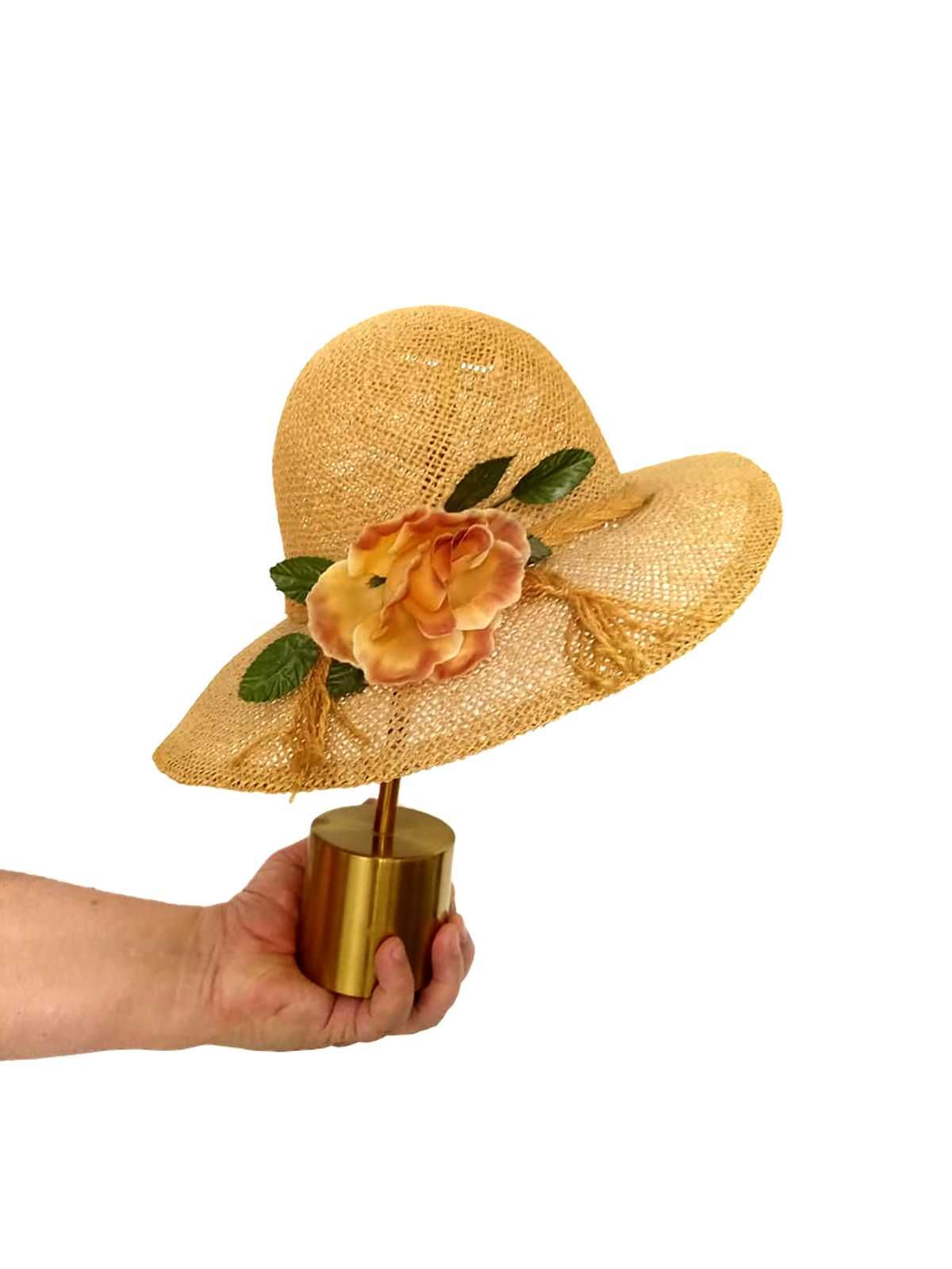 Шляпа соломенная натуральная женская для города и пляжа б/у