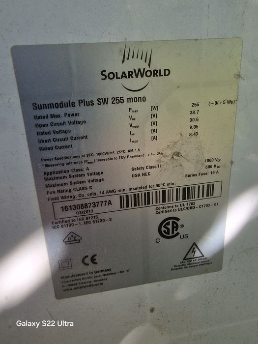 Panou fotovoltaic 255w