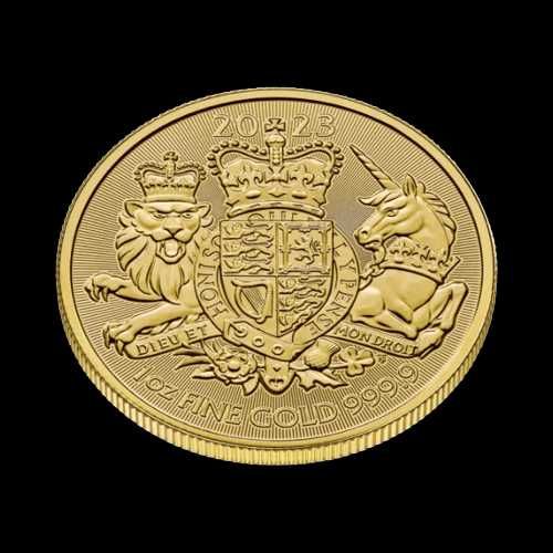 1 тройунция 24 карата Златна Монета Кралски Герб 2023 г.