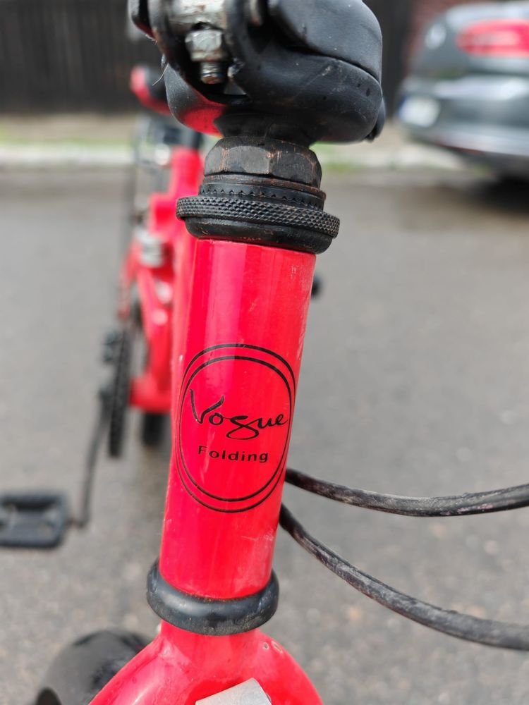Bicicletă pliabilă Vogue roșie