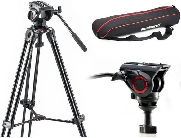 Trepied video manfrotto MVT502M+mvh500A