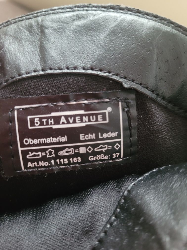 Cizme din piele naturala 5 TH Avenue marime 37