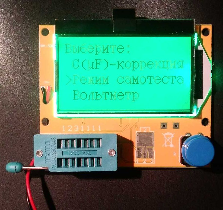 Тестер электронных компонентов LCR-T4 с корпусом