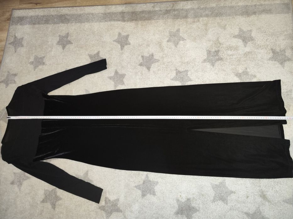 Rochie neagra din catifea