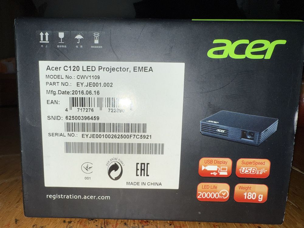 ПРОЖЕКТОР Acer c120 led