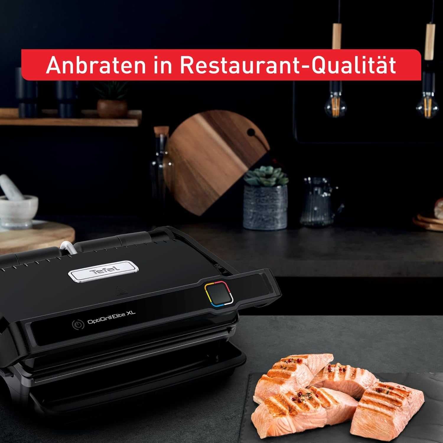 Tefal GC760812 OptiGrill Elite XL Мултифункционален Грил, 2200W, Черен