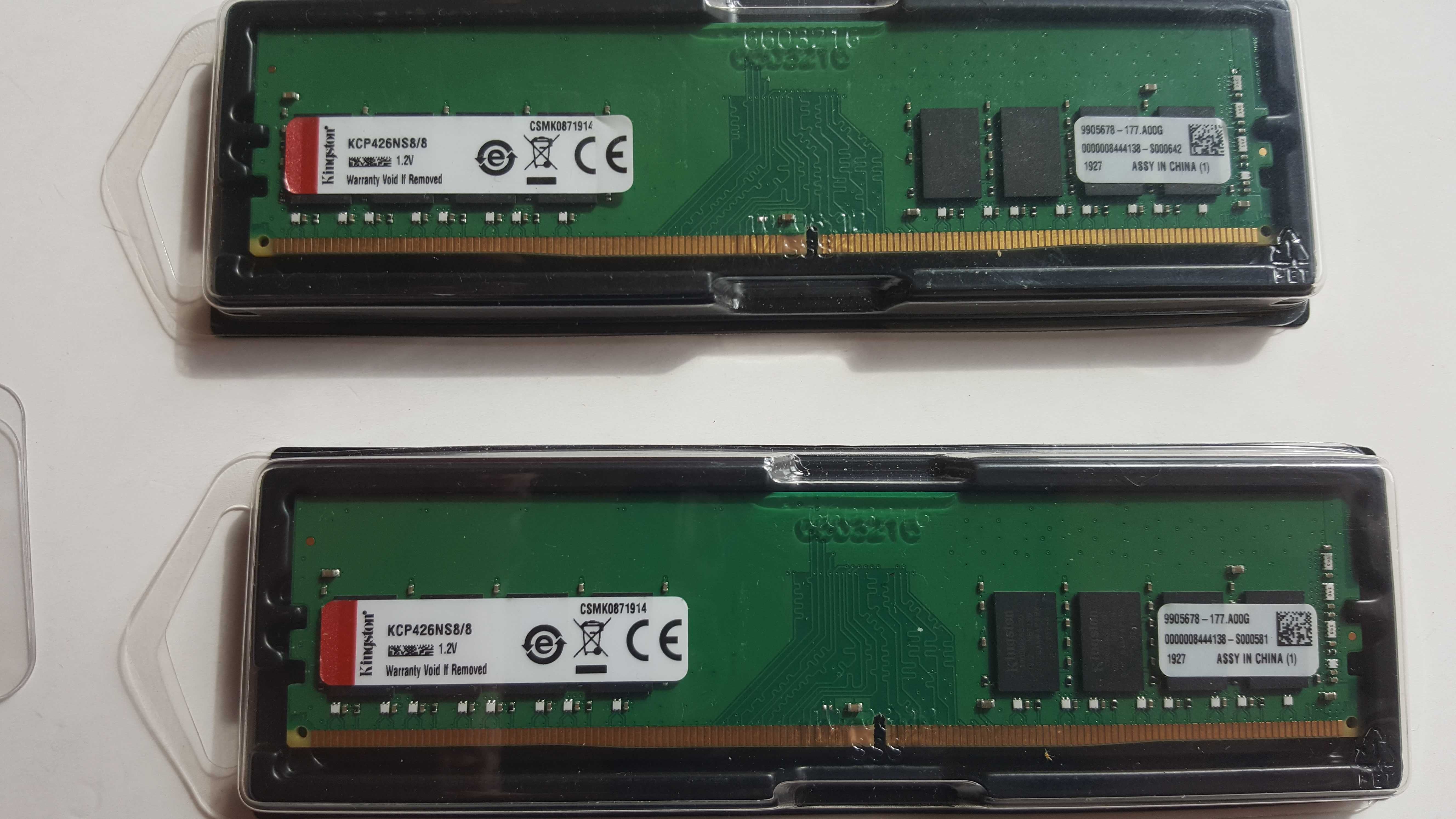 16 GB (2x8) Kingston 8GB DDR4 2666MHz