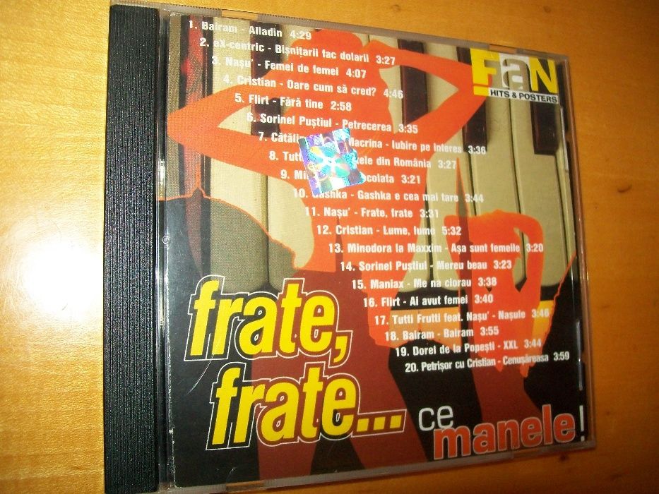 Frate, frate... ce manele CD 2001 Nou