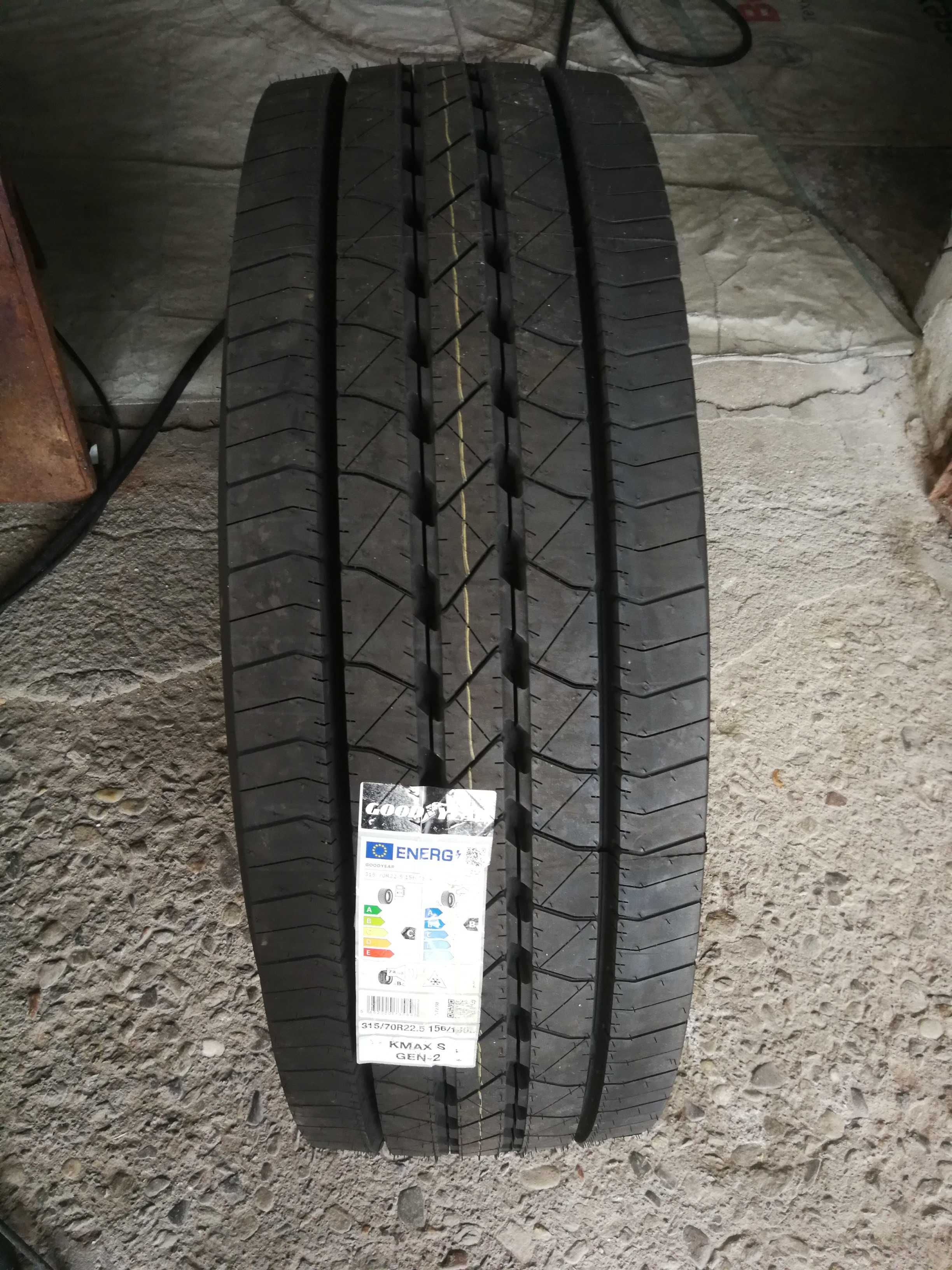 Нови гуми R22.5 315/70 Goodyear KMax S Gen-2 HL 156/150L M+S DOT2823