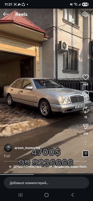 Mercedes w210 sotuda baki kotta qilingan