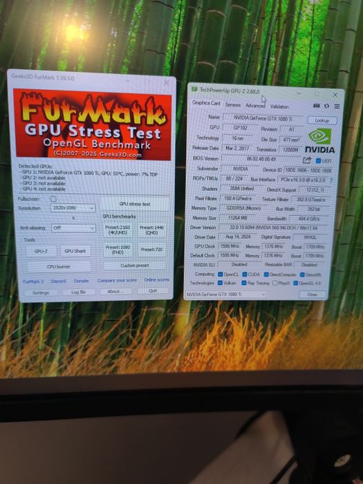 GeForce GTX1080TI 11GB Palit Game Rock fara probleme